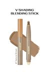Pratik Uygulanan Çift Taraflı Kontür Stick PERIPERA V Shading Blending Stick (001 Natural Brown)