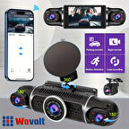 WEVOLT MB-5900 YENİ PREMİUM 4 KAMERALI  FULL HD 1080 P GENİŞ AÇI ARAÇ KAYIT KAMERASI