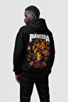 Pantera Rock Metal Müzik Grubu Baskılı Unisex Oversize Hoodie