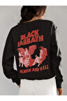 Black Sabbath Heaven And Hell Yazılı Unisex Oversize Müzik Grubu Sweatshirt