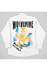 Wolverine Baskılı Unisex Dc Karakter Cepli Gömlek