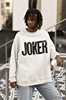 Joker Yazılı Unisex Oversize Sweatshirt