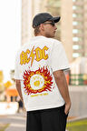 Highway To Hell AC DC Baskılı Unisex Oversize Rock Metal Müzik Grubu Tişört