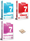 Benim Hocam 7. Sınıf Matematik Türkçe ve Sosyal Fasikülleri 3lü Set + Telefon Standı