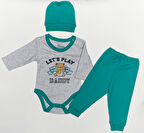 SBE-18 SERBEND ERKEK BEBEK ZIBIN 3'LÜ SET