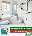 QUICKCARE Dezenfektanlı Yüzey Temizlik Havlusu 400 Yaprak- Limon Kokulu 