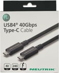 USB4 40Gbps Typce-C Kablo 0,8 m