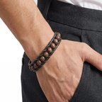 % 100 Doğal Ceviz Ağacı Taşlı Çelik İp Sarma Mıknatıs Kapama 21 Cm Ebi_8291