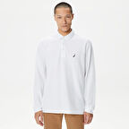 Erkek Classic Fit Uzun Kollu Polo - Beyaz | XS