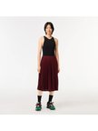 Lacoste Kadın Loose Fit Bordo Etek