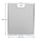 4055081220 Davlumbaz Filtresi 253×300 mm Davlumbaz Yağ Filtresi Electrolux Uyumlu