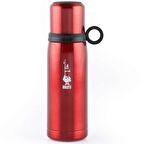 Bialetti Kapaklı 12 Saat Sıcak 24 Saat Soğuk Kırmızı Paslanmaz Çelik Termos 460 ml DCXIN00001