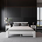 2 Çekmeceli Lotus Mdf Karyola | Çift Kişilik Yatak Uyumlu, Kolay Kurulum