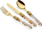 Rivadossi Luna Oro 75 Parça Çatal Kaşık Bıçak Set  