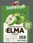 SagaFresh Dondurularak Kurutulmuş Yeşil Elma Dilimleri 1000g