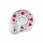Bialetti Y0Tz100 Cappuccino Cup White And Red