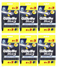 Gillette Blue 3 Tıraş Bıçağı 6 + 2'li Poşet Comfort Slalom