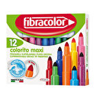 Fibracolor Colorito Maxi 12'li Yıkanabilir Jumbo Keçeli Kalem