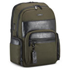 Kadın Sırt Çantası 41226057 Roncato Zaıno Busıness 2 Comp. (Pc 15.6/Tablet/Usb) Nevada Verde Mıl.