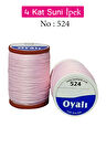 Oyalı 4 Kat Suni İpek İplik İğne Oyası Boncuk İpi Tığ Oyası No:524
