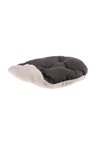 Pribor Kedi ve Mini Irk Köpek Peluş Yatağı - Gri-Beyaz (55 cm x 36 cm)