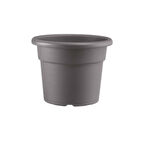 Clındro Boz Kahve Plastik Saksı 30*23cm