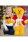 80 Cm Noel Baba Şapkalı Ayıcık Yeni Yıl , Yılbaşı Hediyesi