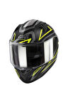 50.7 Proton Mat Titanium-Sarı Kask