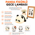 MUITOMAS PANDA FİGÜRÜ SİLİKON  GECE LAMBASI USB-C