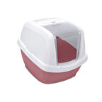 Imac Maddy Junıor Kapalı Kedi Tuvaleti Pembe/beyaz 57x43x41cm