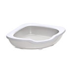 Imac Fred Açık Köşe Kedi Tuvaleti Bej/beyaz 51x51x15,5cm