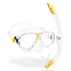 Cressi Marea Maske Gamma Şnorkel Seti Clear-Yellow