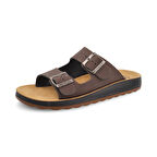 FlyFlot  Erkek Terlik 78 171 4C Fly Flot Slipper CASUAL 2507-Dark Brown
