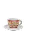 Edex ’’Capriccio Italiano’’ Porselen Cappuccino Fincan ve Tabak Takımı - 180 ml (6,4 oz)