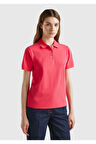 United Colors Of Benetton Kadın / Kız Pembe Polo Yaka Tişört (Model Kodu: 124P3Wg9D300E )