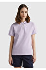 United Colors Of Benetton Kadın / Kız Lila Polo Yaka Tişört (Model Kodu: 124P3Wg9D300E )