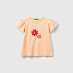 Benetton Kız Bebek T-shirt 3096G10DY-24Y