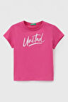 Kız Çocuk United Logo T-Shirt - Fuşya | 8-9