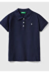 United Colors of Benetton Kız Çocuk Logolu Pike Polo T-Shirt 3WG9C300O-24Y