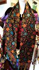İpek Şal - Çok renkli desenli - 60 x 120 cm