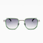 Unique Design Milano Ny Lights Yeşil Gümüş Unisex Güneş Gözlüğü