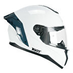 CGM 330A RIOT Sport Kapalı Kask Spoyler Beyaz -L