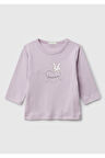 Benetton Yenidoğan Lila Uzun Tshırt