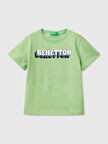 Benetton Erkek Çocuk Baskılı Tshirt 1-6 Yaş Yeşil