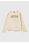United Colors Of Benetton Kadın / Kız Krem Tişört (Model Kodu: 3Atnc10L0 )
