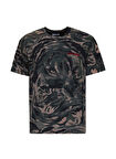 Just Cavalli Bisiklet Yaka Haki Erkek T-Shirt 79OAHE25