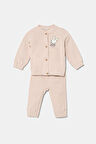 Bebek Pembe Baskılı Eşofman Takım