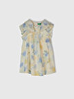 Benetton Kız Çocuk Batik Elbise 1-6 Yaş Mavi