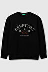 United Colors of Benetton Erkek Çocuk 3J68C10PZ-25K  Sweatshirt Siyah