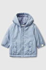 United Colors of Benetton Erkek Bebek 2TMRAN00T-25K Yağmurluk Mavi